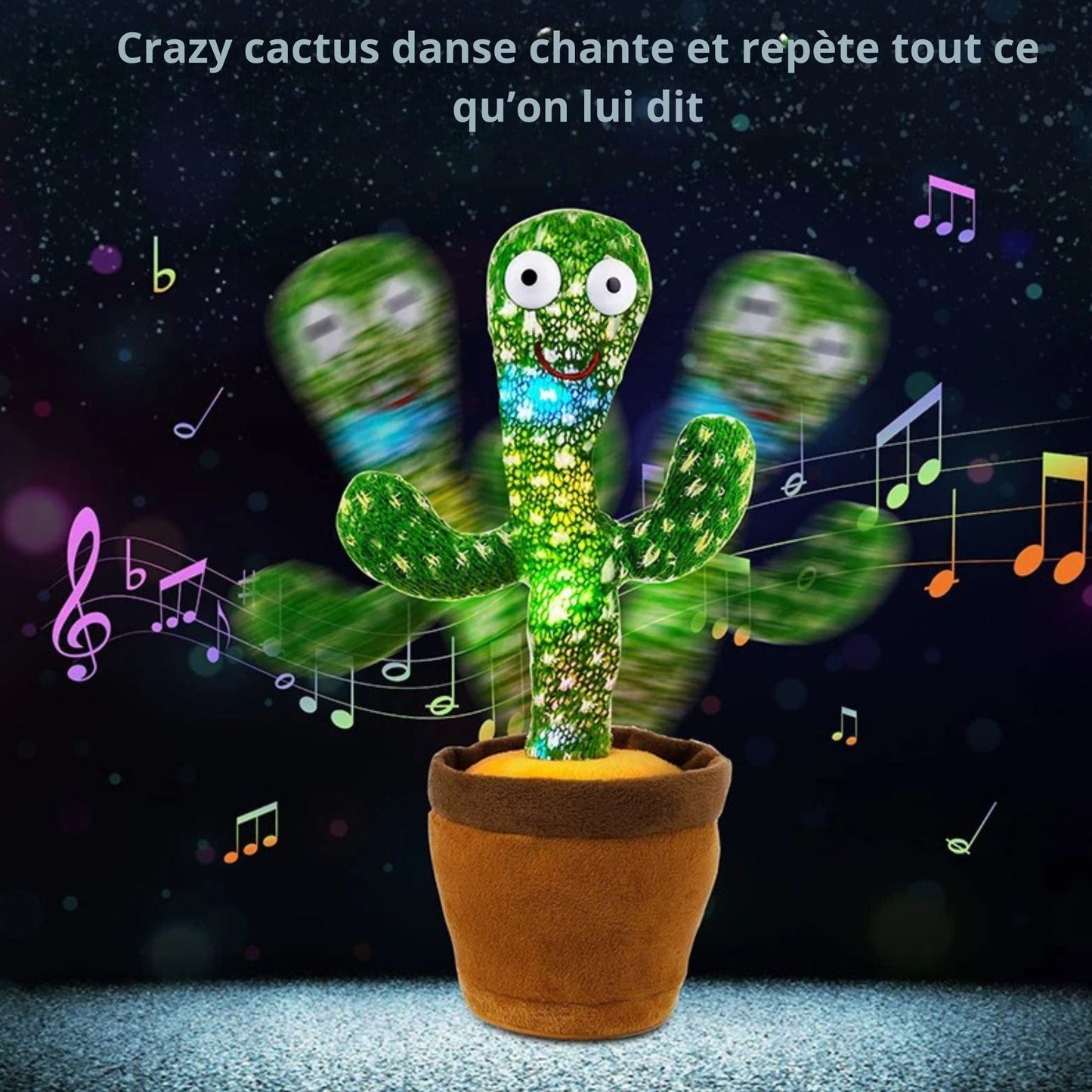 Crazy cactus™-Cactus interactif et musicale